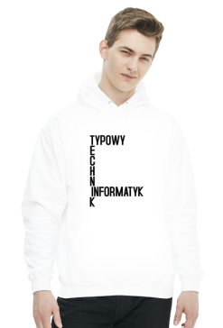 Typowy Technik Informatyk (bluza męska kaptur) cg