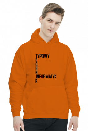 Typowy Technik Informatyk (bluza męska kaptur) cg