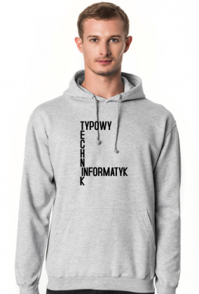 Typowy Technik Informatyk (bluza męska kaptur) cg