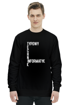 Typowy Technik Informatyk (bluza męska klasyczna) jg