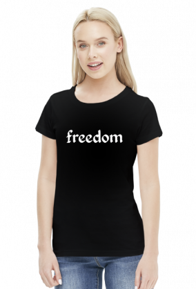T-Shirt damski czarny