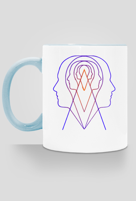 Kubek z kolorowym uchwytem Diamentowego Ducha