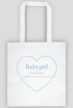 Babygirl Heart Bag Blue