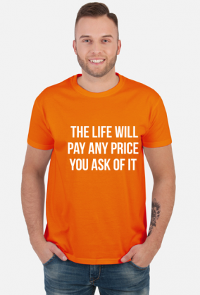 t shirt black life will pay