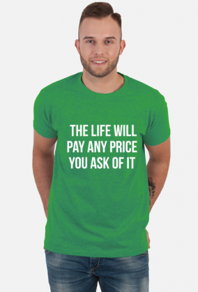 t shirt black life will pay