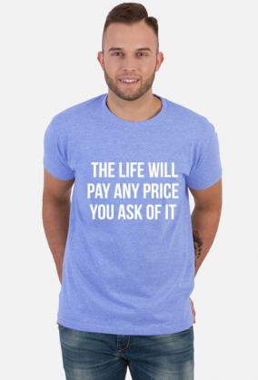 t shirt black life will pay