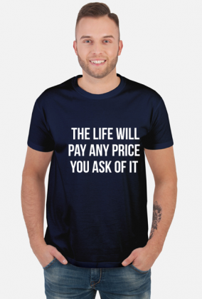 t shirt black life will pay