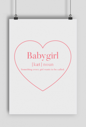 Babygirl Pink Poster