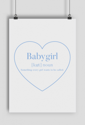 Babygirl Blue Poster
