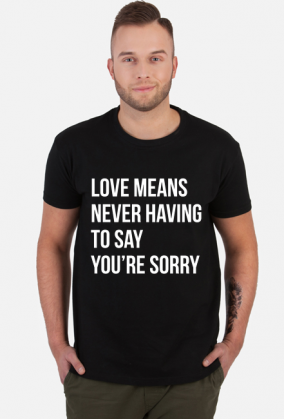 t shirt czarny black love quote