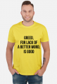 t shirt white biały greed S,M,L,XL,2XL,3XL,4XL,5XL