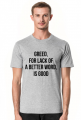 t shirt white biały greed S,M,L,XL,2XL,3XL,4XL,5XL