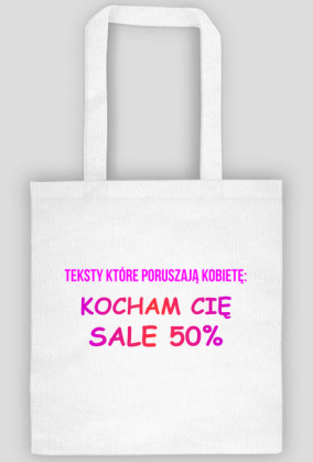 Torba Kocham Cię Sale 50%