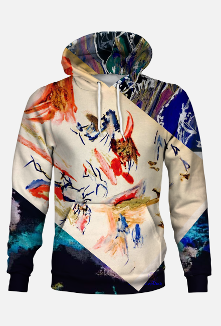 Bluza cała 2 DiamentowyDuch. Naniesiony obraz z pracowni Kamili Ottenberg Kaminskiej.