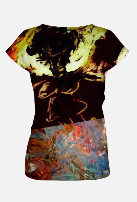 Koszulka Damska cała 3 DiamentowyDuch. Naniesiony obraz z pracowni Kamili Ottenberg Kamińskiej.