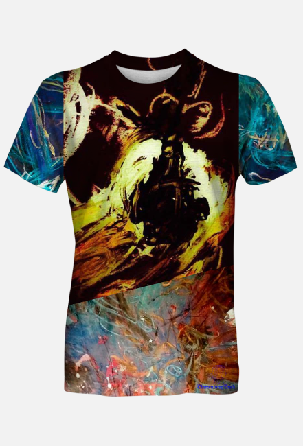 Koszulka cała 4 DiamentowyDuch. Naniesiony obraz z pracowni Kamili Ottenberg Kamińskiej.