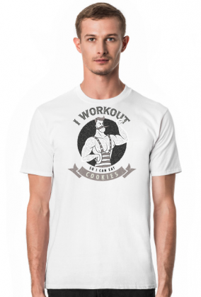 KOSZULKA MĘSKA I WORKOUT SO I CAN EAT COOKIES