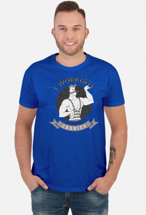 KOSZULKA MĘSKA I WORKOUT SO I CAN EAT COOKIES