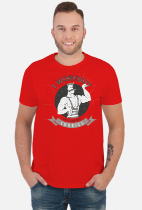 KOSZULKA MĘSKA I WORKOUT SO I CAN EAT COOKIES