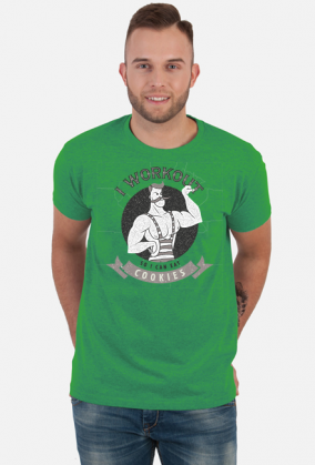 KOSZULKA MĘSKA I WORKOUT SO I CAN EAT COOKIES