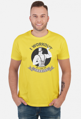 KOSZULKA MĘSKA I WORKOUT SO I CAN EAT COOKIES