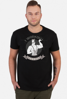 KOSZULKA MĘSKA I WORKOUT SO I CAN EAT COOKIES