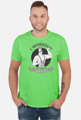 KOSZULKA MĘSKA I WORKOUT SO I CAN EAT COOKIES