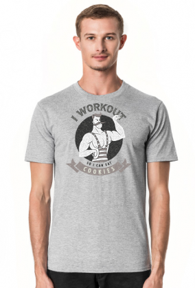 KOSZULKA MĘSKA I WORKOUT SO I CAN EAT COOKIES