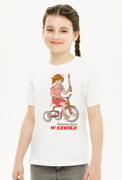 koszulka z nadrukiem pierwszy dzień w szkole ;)