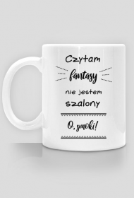 Czytam fantasy - kubek dla Niego