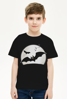 koszulka na halloween latające nietoperze