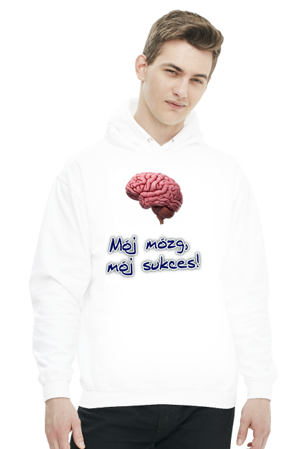 Bluza męska z kapturem - Mój mózg mój sukces!