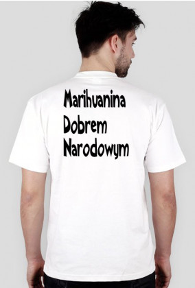 Marihauen - koszulka biała, wersja dla tych co Palikota nie szanują