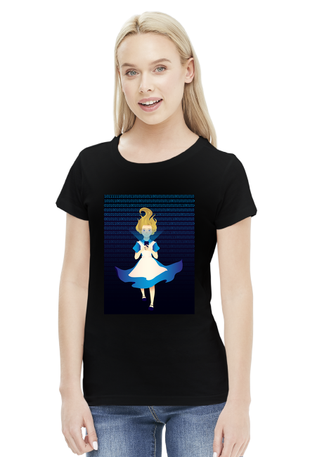 Damska koszulka "Alice in Cyberland"