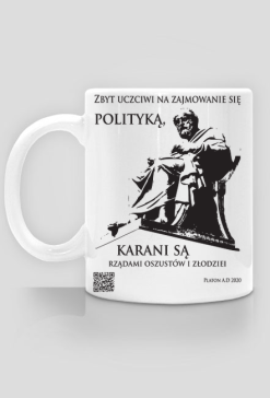 Platon 2020 kubek biały lewy