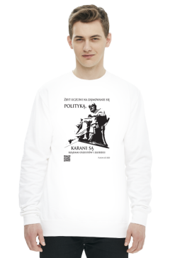 Platon 2020 bluza męska z długim rękawem biała przód