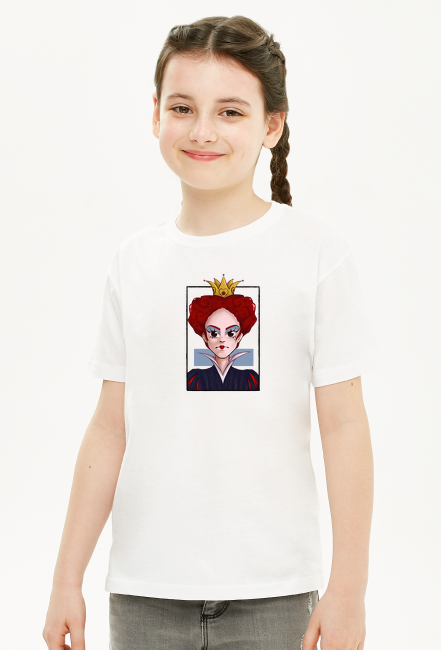 Dziewczynka- koszulka "Czerwona Królowa"