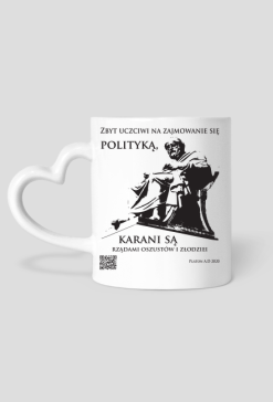 Platon 2020 kubek biały lserduszko ewy