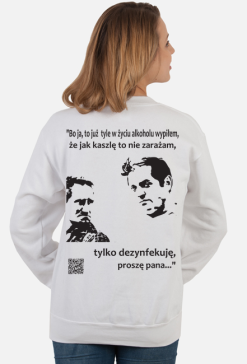 Dezynfekcja bluza damska z długim rękawem plecy