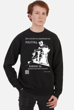 Platon 2020 w. bluza męska z długim rękawem czarna przód