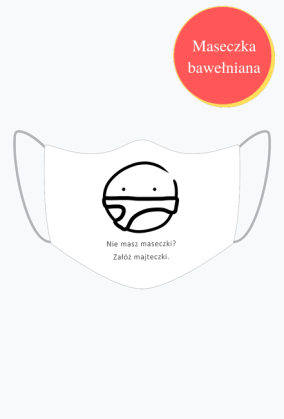 Maseczka "Zamiast maseczki" - midnight black