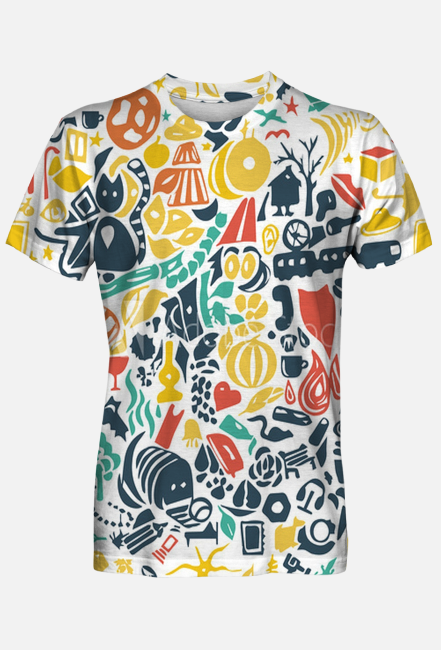 Koszulka męska - Kolorowo