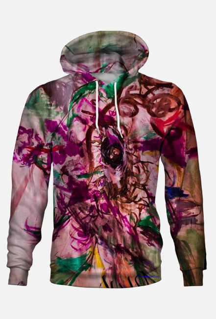 Bluza cała 10 DiamentowyDuch. Naniesiony obraz z pracowni Kamili Ottenberg Kaminskiej.