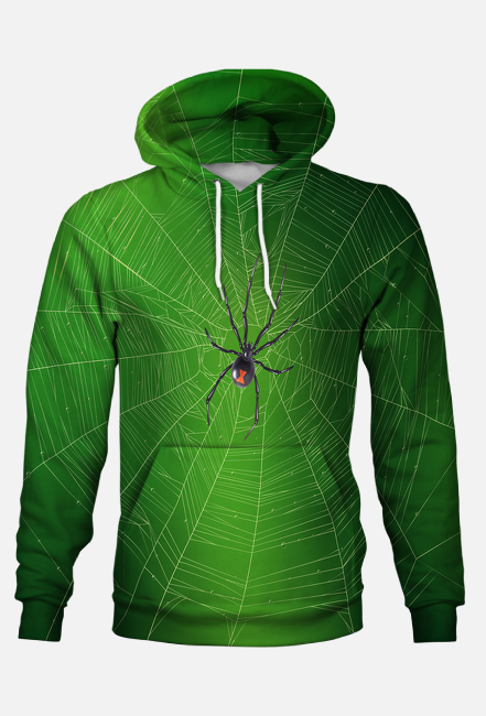 Bluza męska z kapturem - Pajęczyna