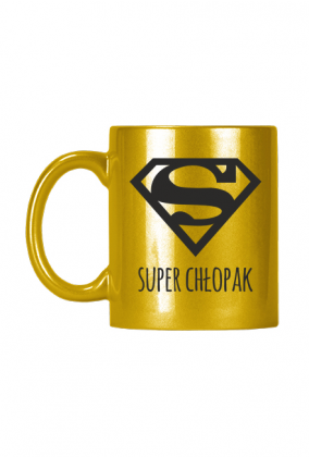 Super Chłopak - złoty kubek na Dzień Chłopaka - Superman