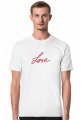 T-shirt "Love" - deep red