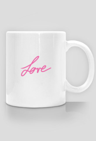 Kubek "Love" - strawberry pink