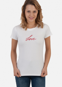 T-shirt "Love" - deep red