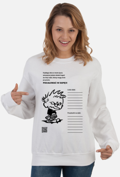 Lista żeńska bluza damska z długim rękawem przód