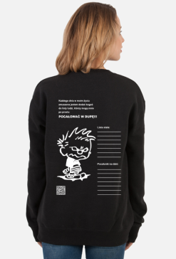 Lista żeńska w. bluza damska z długim rękawem plecy